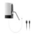 Innovagoods Dispensador de Agua Automatico - Libre de BPA - Recargable USB - Compatible con Garrafas - Incluye Adaptador - Bateria 1200mAh - 7x13x16cm - Color Blanco y Negro