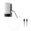 Innovagoods Dispensador de Agua Automatico - Libre de BPA - Recargable USB - Compatible con Garrafas - Incluye Adaptador - Bateria 1200mAh - 7x13x16cm - Color Blanco y Negro