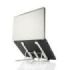 Innovagoods Flappot Soporte para Portatil hasta 17" - Soporte Ajustable - Antideslizante - Ligero - Portatil - Incluye Funda - 8 Niveles de Inclinacion - 21x16.5x26.5cm - Color Blanco