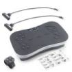 Innovagoods Vybeform Plataforma Vibratoria de Entrenamiento - Potencia 200W - Incluye Accesorios - Ergonomico - hasta 120kg - Mando a Distancia - Guia de Ejercicios - Color Negro y Blanco