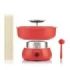 Innovagoods Cantty Maquina de Algodon de Azucar - Potencia 450W - Facil de Limpiar - Incluye Palos y Cuchara - Ideal para Fiestas - Color Rojo