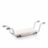 Innovagoods Seburett Asiento 2 en 1 - Ajustable y Extensible - Antideslizante - Multifuncion - Resistente - Facil Montaje y Limpieza - Soporta hasta 120kg - Ergonomico - Color Blanco y Gris