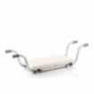 Innovagoods Seburett Asiento 2 en 1 - Ajustable y Extensible - Antideslizante - Multifuncion - Resistente - Facil Montaje y Limpieza - Soporta hasta 120kg - Ergonomico - Color Blanco y Gris