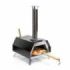 Innovagoods Pizzahven Horno para Pizza con Dispensador de Pellets - Control de Temperatura - Incluye Accesorios - Facil Transporte - 42x81x80cm - Color Negro y Acero