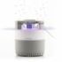 Innovagoods KL Silen Lampara USB Antimosquitos por Succion - Luz LED UV - Silenciosa - Alcance hasta 50m2 - Facil Limpieza - 12x14cm - Color Blanco y Gris