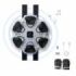 Innovagoods Beatfist Maquina de Boxeo Musical con 6 Paneles - Bluetooth - Pantalla Digital - Luces LED - Guantes Incluidos - 9 Velocidades - 37.5x37.5x5cm - Color Gris y Negro