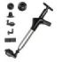 Innovagoods Jetpro Desatascador de Aire Comprimido 5 en 1 con Accesorios - Alta Presion - Acero Inoxidable - Manometro Incluido - Presion Ajustable - Color Negro