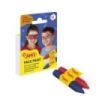 Jovi Face Paint Adventure Pack de 3 Barras de Maquillaje - Para todo Tipo de Pieles - Se Limpia Facilmente - Colores Blanco, Rojo y Azul