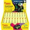 Jovi Bandeja con 18 Pastillas de Plastilina 50gr Fluorescente - Muy Moldeable - No se Seca