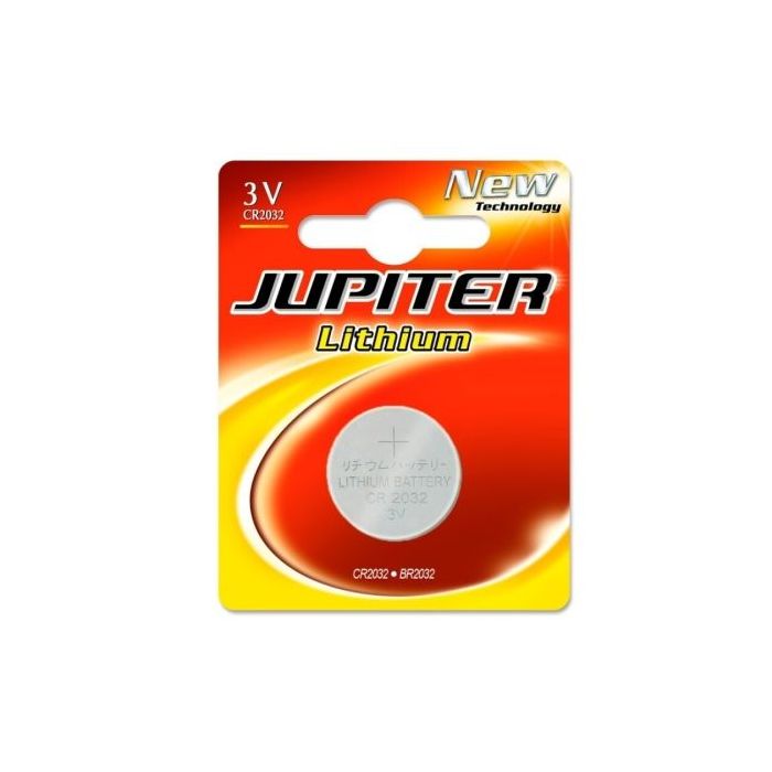 Jupiter Pack de 1 Pila Litio de Boton CR2032 3V