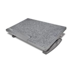 Kensington Smartfit™ Solemate™ Pro Elite Reposapies Superficie de Apoyo con Tela - Altura, Angulo e Inclinacion Ajustables - Base Antideslizante - Mejora Postura y Circulacion - Color Gris