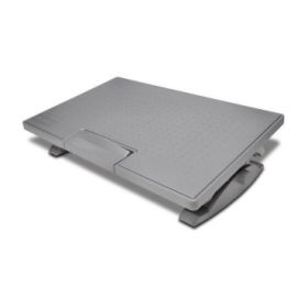 Kensington Smartfit™ Solemate™ Pro Reposapies con Amplia Superficie de Apoyo - Altura, Angulo e Inclinacion Ajustables - Base Antideslizante - Mejora Postura y Circulacion - Color Gris