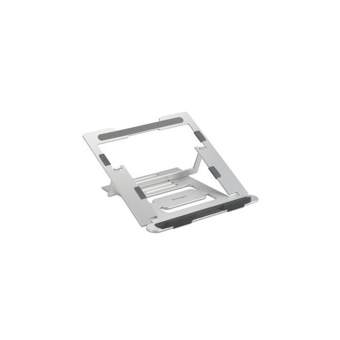 Kensington Easy Riser Soporte de Aluminio para Portatil hasta 16" - Estructura que Facilita la Ventilacion - 6 Ajustes de Altura - Fabricado en Aluminio - Base Antideslizante - Color Gris