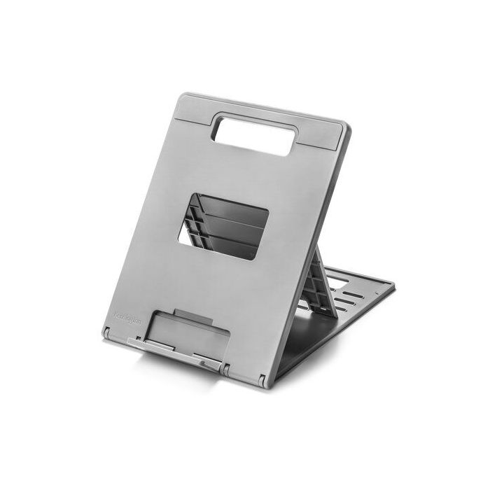 Kensington Smartfit Easy Riser Soporte para Portatil y Tablet - Estructura que Facilita la Ventilacion - 4 Ajustes de Altura - Base Antideslizante - Color Gris