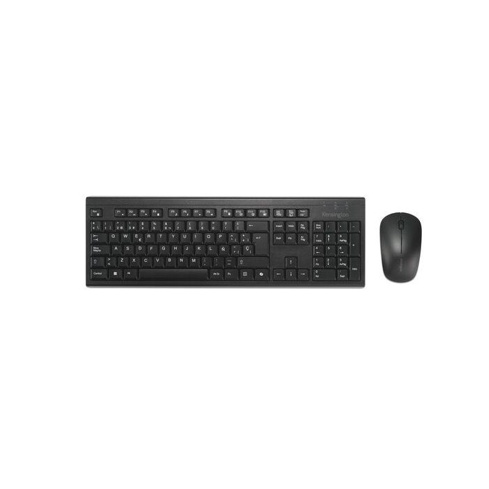Kensington Kit de Teclado Inalambrico y Raton Inalambrico Bluetooth, USB 2.4GHz - Recargables - Teclado con Tecla Copilot - Indicadores LED -  Color Negro