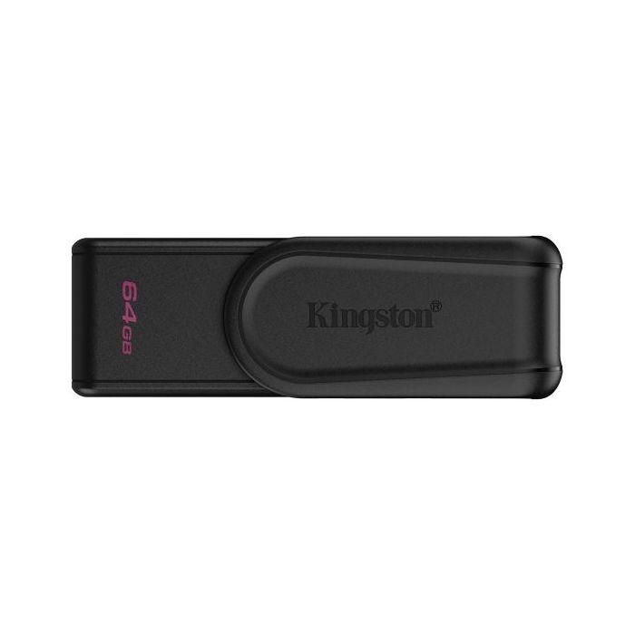 Kingston DataTraveler Exodia Memoria USB 64GB - USB 3.2 Gen 1 - Tapa Giratoria - Color Negro
