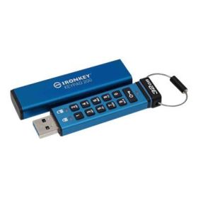 Kingston Iron Key Keypad 200 Memoria USB Tipo C 32GB - USB-C 3.2 Gen 1 Tipo A - XTS-AES - 145 MB/s Read Speed - 115 MB/s Write Speed