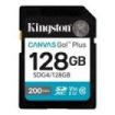 Kingston Tarjeta SDXC 128GB UHS-I U3 V30 Clase 10 200MB/s Canvas Go Plus