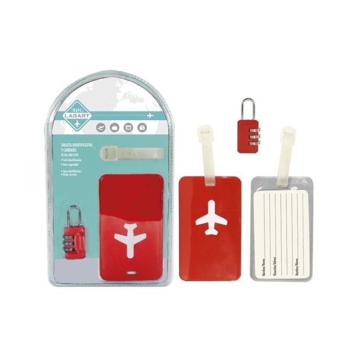 Lagart Pack con Tarjeta Identificativa y Candado de Combinacion