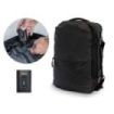 Lagart Mochila de Viaje Vacuum 20L Extensible a 42L - Medidas 48x30x20cm - Vaciador de Aire Incluido - Bolsillo Trasero Anti-robo - Cremallera Lateral Extensible para Mayor Capacidad - Cierre con Candado TSA - Bolsillo Lateral para Botella - Color Negro