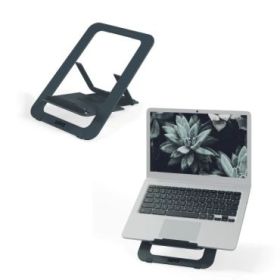 Leitz Soporte para Portatiles hasta 17" - Fabricado en Aluminio - Ultraplano con Diseño SlimLift - 5 Ajustes de Altura - Color Gris Oscuro