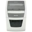 Leitz IQ Autofeed 50X P4 Destructora Automatica de Papel Corte en Particulas P-4 - Autoalimentacion 50 Hojas, Manual 6 Hojas - Papelera de 20L - Color Blanco/Gris