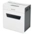 Leitz IQ Protect Premium 3M Destructora de Papel Manual Micro Corte P-5 - Destruye hasta 3 Hojas - Ultrasilenciosa - Papelera de 10L - Color Blanco/Gris