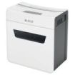 Leitz IQ Protect Premium 3M Destructora de Papel Manual Micro Corte P-5 - Destruye hasta 3 Hojas - Ultrasilenciosa - Papelera de 10L - Color Blanco/Gris