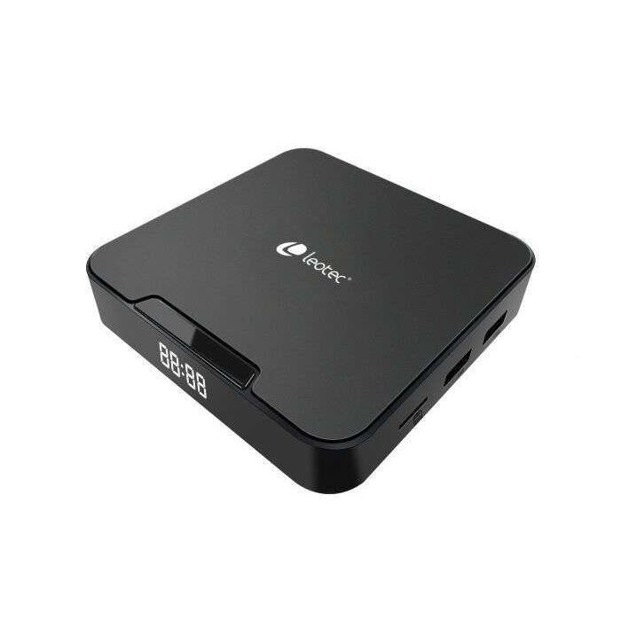 Leotec Show 2 464 Receptor Android TV Box 4K WiFi Quad Core 4GB 64GB - Bluetooth, HDMI, USB 2.0 y Ethernet - Mando a Distancia