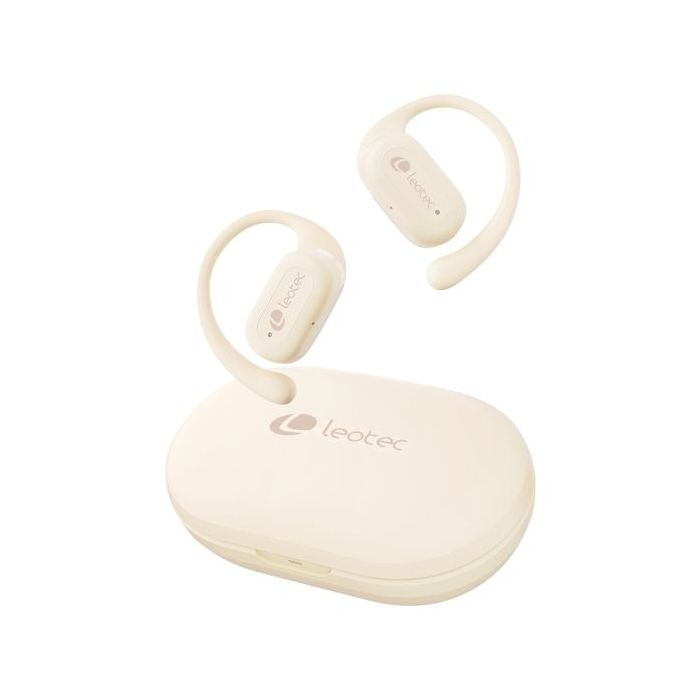 Leotec Open Air Zenith Sport Auriculares Bluetooth 5.4 - Estuche de Carga - 30h Autonomia - Color Blanco