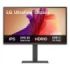 LG Monitor LED 27" IPS UHD 4K 60Hz HDR 10 - Respuesta 5ms - Ajustable en Altura, Inclinable y Giratorio - Altavoces 2 x 5W - 16:9 - HDMI, DisplayPort, USB-C, USB-A - VESA 100x100
