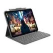 Logitech Slim Folio Funda con Teclado para iPad (Gen 10 y A16) - Hasta 3 Años de Autonomia - Tejido Resistente al Agua - Color Grafito