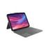 Logitech Combo Touch Funda con Teclado Retroiluminado Inalambrico para iPad (Gen 10 y A16) - Trackpad - Escritura, Visualizacion, Dibujo y Lectura - Color Gris