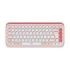 Logitech Pop Icon Keys Teclado Inalambrico - Bluetooth - Indicadores Luminosos - Autonomia hasta 36 Meses - Color Blanco y Naranja