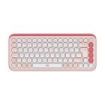 Logitech Pop Icon Keys Teclado Inalambrico - Bluetooth - Indicadores Luminosos - Autonomia hasta 36 Meses - Color Blanco y Naranja