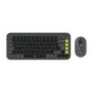 Logitech Pop Icon Combo Pack Inalambrico Teclado Multimedia + Raton - Bluetooth - Autonomia Teclado 36 Meses - Raton 24 Meses - Color Grafito y Verde