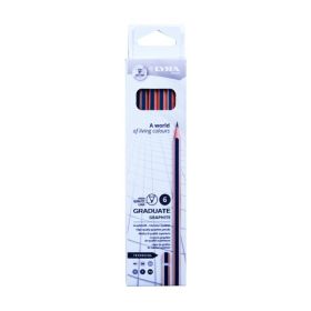 Lyra Graduate Technical Pack de 6 Lapices de Grafito - Graduaciones Surtidas - Color Negro