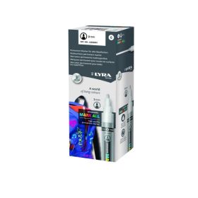 Lyra Mark All Pack de 6 Rotuladores Permanentes - Multisuperficie - Punta Redonda - 2mm - Color Blanco