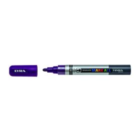 Lyra Mark All Rotulador Permanente - Multisuperficie - Punta Redonda - 2mm - Color Violeta