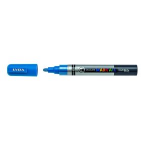 Lyra Mark All Rotulador Permanente - Multisuperficie - Punta Redonda - 2mm - Color Azul Claro