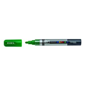 Lyra Mark All Rotulador Permanente - Multisuperficie - Punta Redonda - 2mm - Color Verde Vejiga