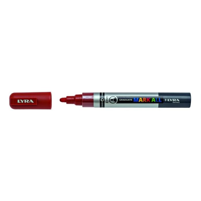 Lyra Mark All Rotulador Permanente - Multisuperficie - Punta Redonda - 2mm - Color Marron