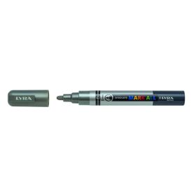 Lyra Mark All Rotulador Permanente - Multisuperficie - Punta Redonda - 2mm - Color Plata