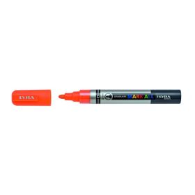Lyra Mark All Rotulador Permanente - Multisuperficie - Punta Redonda - 2mm - Color Naranja Neon