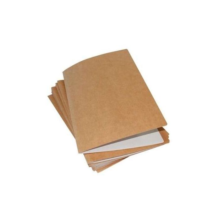 Mariola Pack de 50 Subcarpetas Kraft-Blanco - Formato A4 - Ranura para Fastener - Color Marron/Blanco