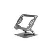 Mars Gaming MA-RSN Soporte de Sobremesa para Portatiles y Tablets hasta 17" - Ajustable en Altura - Rotacion 360º - Inclinacion hasta 180º - 260x225x38mm - Color Acero
