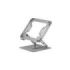 Mars Gaming MA-RSN Soporte de Sobremesa para Portatiles y Tablets hasta 17" - Ajustable en Altura - Rotacion 360º - Inclinacion hasta 180º - 260x225x38mm - Color Plata
