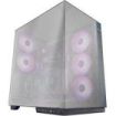 Mars Gaming MC-3GFPRO Caja Torre ATX - 2 Ventiladores ARGB Traseros Preinstalados - Triple Cristal Cromado - Montaje Vertical para Tarjetas Graficas - Soporte para Refrigeracion Liquida hasta 360mm - Acabado en Fibra de Carbono - 420x289x460mm - Color Ne
