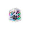 Mars Gaming MC-3TLITE Minitorre Ultracompacta - Ventilador de 120mm FRGB Integrado - Triple Cristal Templado - Soporte MicroATX/Mini-ITX - 4 Ranuras de Expansion - 337x276x342mm - Color Blanco