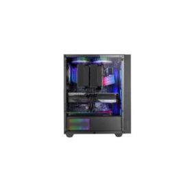 Mars Gaming MC-AIR Caja Torre ATX - 4 Ventiladores de 120mm FRGB - Rejilla Frontal Metalica - Doble Camara - 7 Ranuras de Expansion - Color Negro